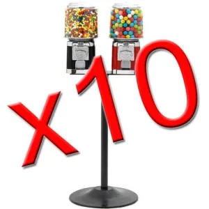 10 Double Classic  Gumball Machines