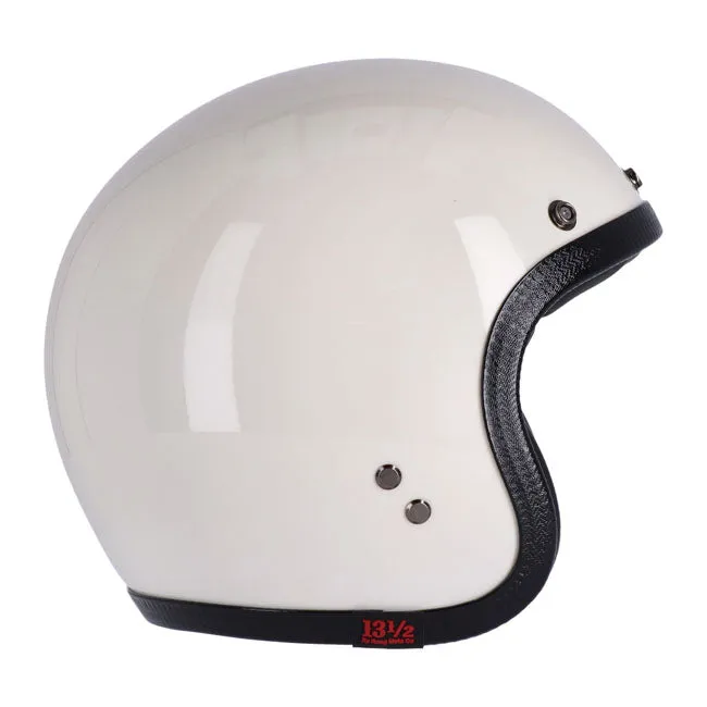 13 1/2 SKULL BUCKET HELMET VINTAGE WHITE