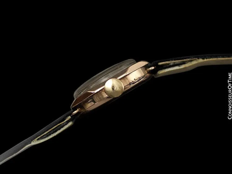1920's Rolex Ladies Vintage Art Deco Telephone Dial Watch - 9K Gold