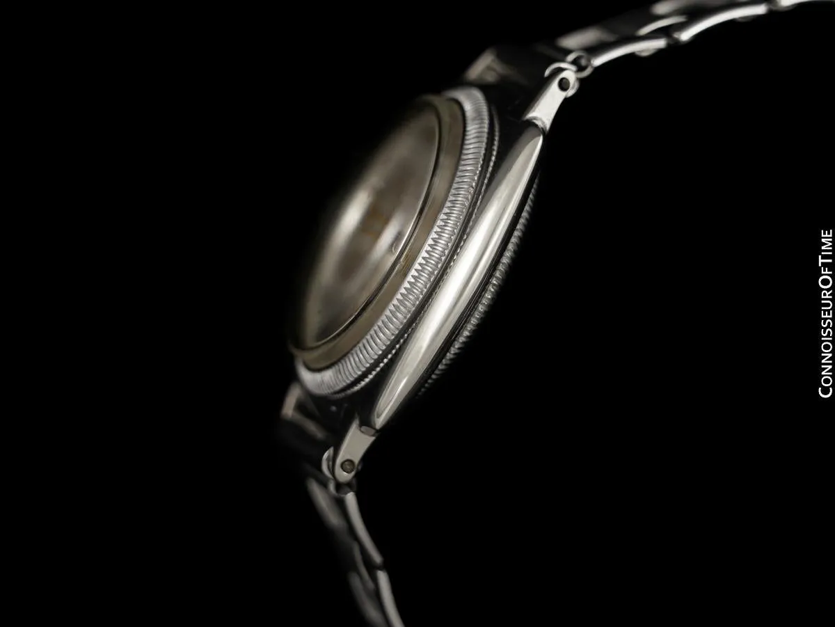 1927 Rolex Rare Very Early Oyster Vintage Mens Chromium Watch - One of the Earliest Oysters Made