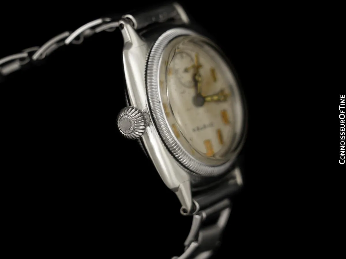 1927 Rolex Rare Very Early Oyster Vintage Mens Chromium Watch - One of the Earliest Oysters Made