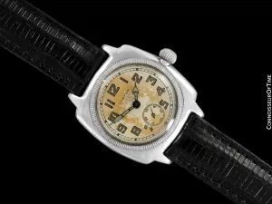 1927 Rolex Rare Very Early Oyster Vintage Mens Stainless Steel Watch - One of the Earliest Oysters Made