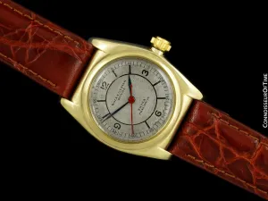 1934 Rolex Early Oyster Vintage Mens Watch with Sector Dial - 9K Gold