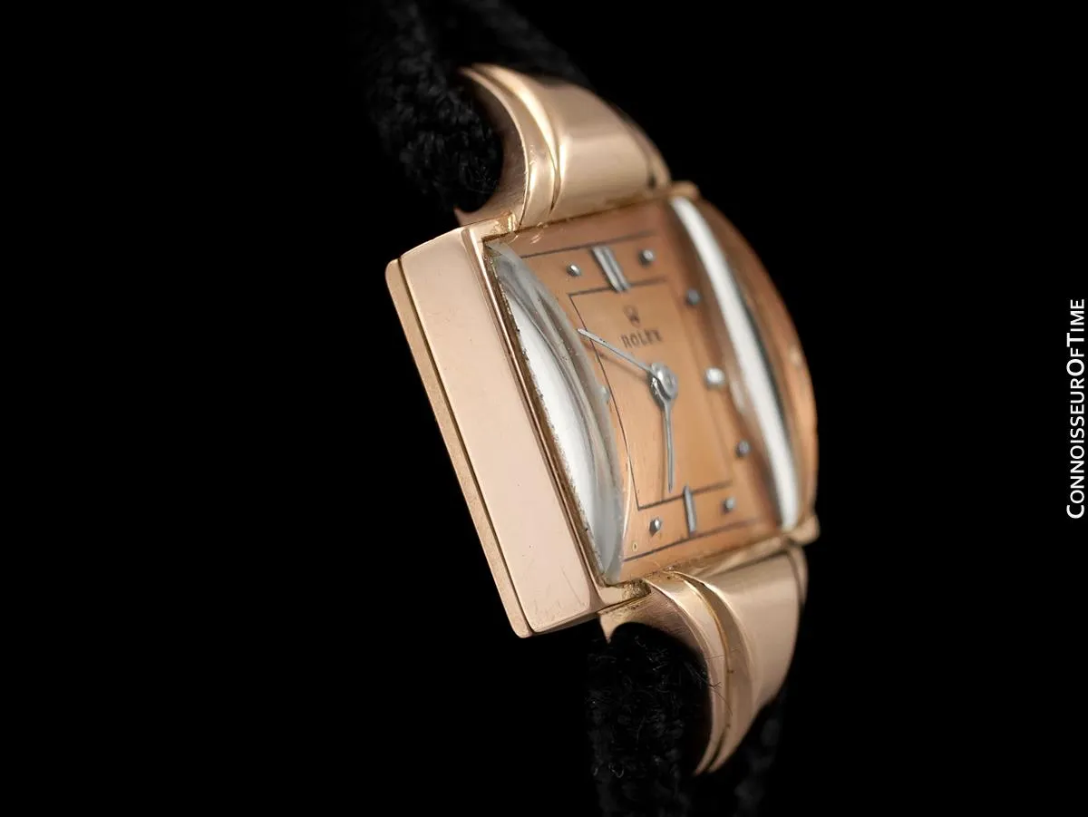 1940's Rolex Precision Vintage Pre-Cellini Ladies Watch, Ref. 3712 - 14K Rose Gold