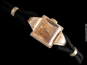 1940's Rolex Precision Vintage Pre-Cellini Ladies Watch, Ref. 3712 - 14K Rose Gold