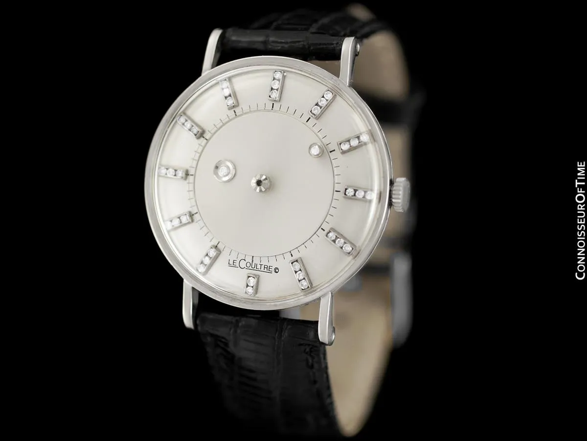 1956 Jaeger-LeCoultre / Vacheron & Constantin Vintage Galaxy Mystery Dial - 14K White Gold & Diamonds