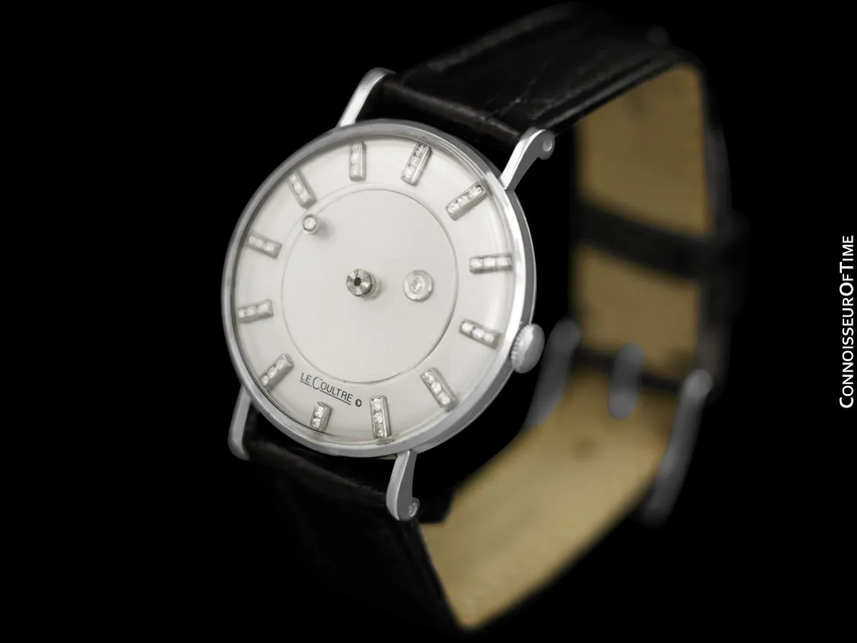 1957 Jaeger-LeCoultre / Vacheron & Constantin Vintage Galaxy Mystery Dial - 14K White Gold & Diamonds