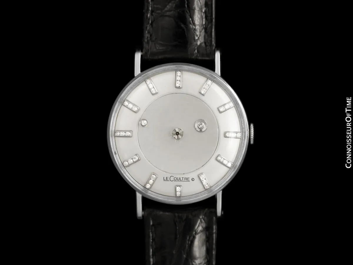 1957 Jaeger-LeCoultre / Vacheron & Constantin Vintage Galaxy Mystery Dial - 14K White Gold & Diamonds