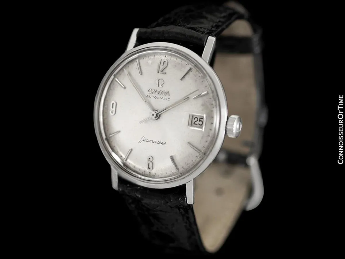 1960's Omega Seamaster Vintage Mens Cal. 560 Stainless Steel Watch, Automatic, Date - Rare Only 3000 Made