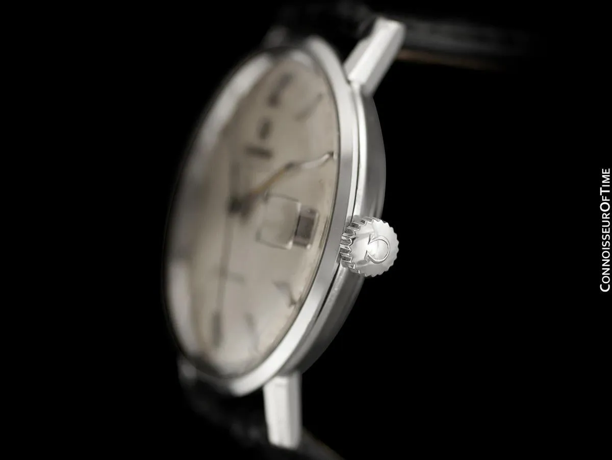 1960's Omega Seamaster Vintage Mens Cal. 560 Stainless Steel Watch, Automatic, Date - Rare Only 3000 Made