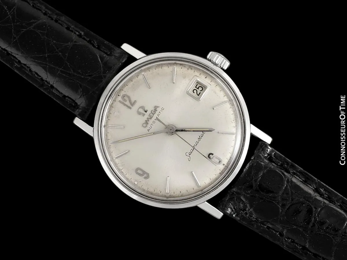 1960's Omega Seamaster Vintage Mens Cal. 560 Stainless Steel Watch, Automatic, Date - Rare Only 3000 Made