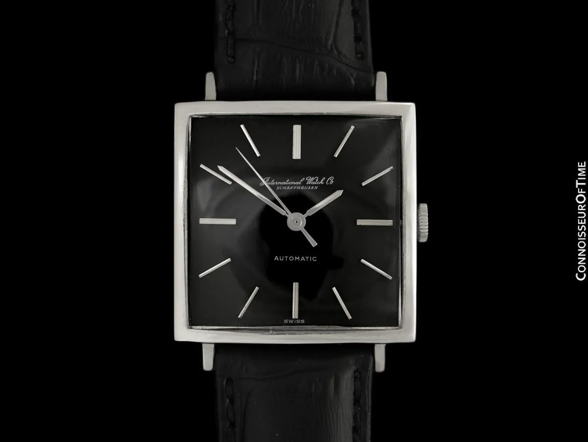 1963 IWC Vintage Mens Square Watch, Cal. 854 Automatic - Stainless Steel