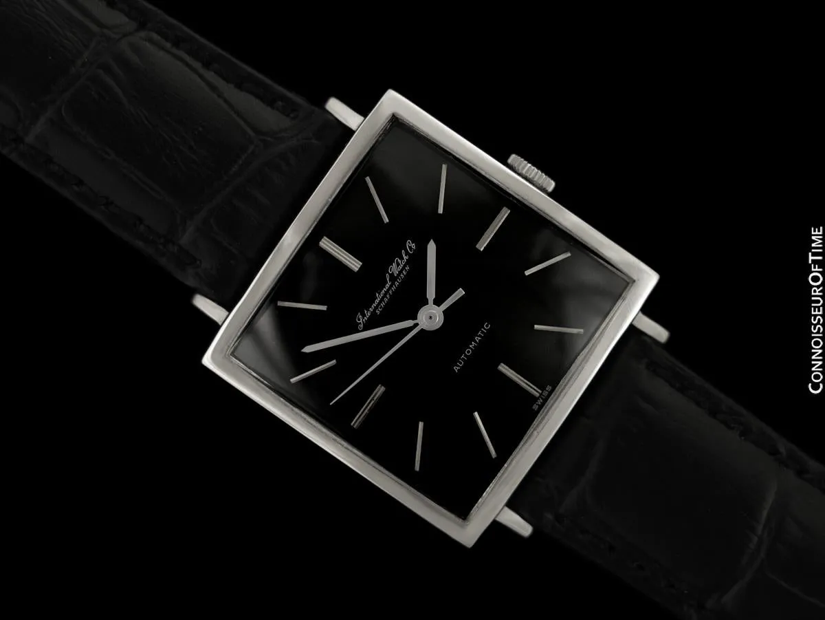 1963 IWC Vintage Mens Square Watch, Cal. 854 Automatic - Stainless Steel