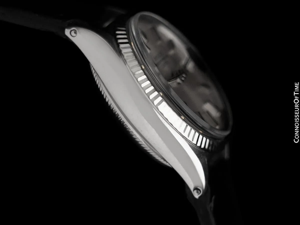 1963 Rolex Date/Datejust Ladies Vintage Watch with Silver Dial - Stainless Steel & 18K White Gold