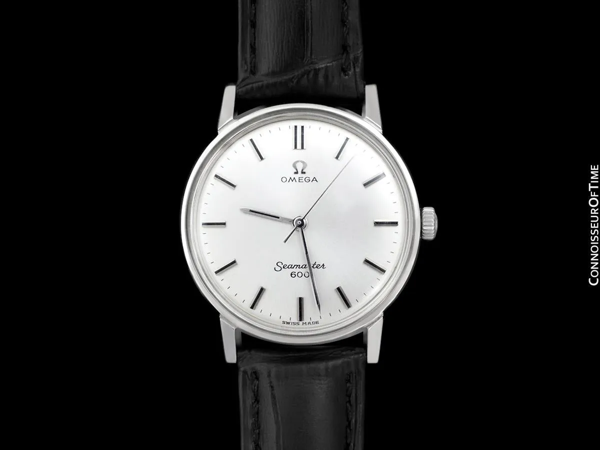 1965 Omega Seamaster 600 Vintage Mens Handwound Watch - Stainless Steel