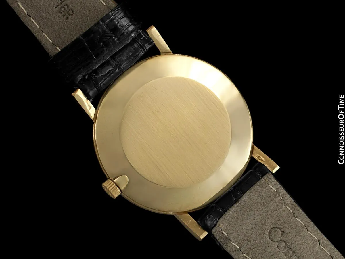 1965 Patek Philippe Vintage Mens Midsize "Ultra Thin" Wristwatch, Ref. 3470 - 18K Gold