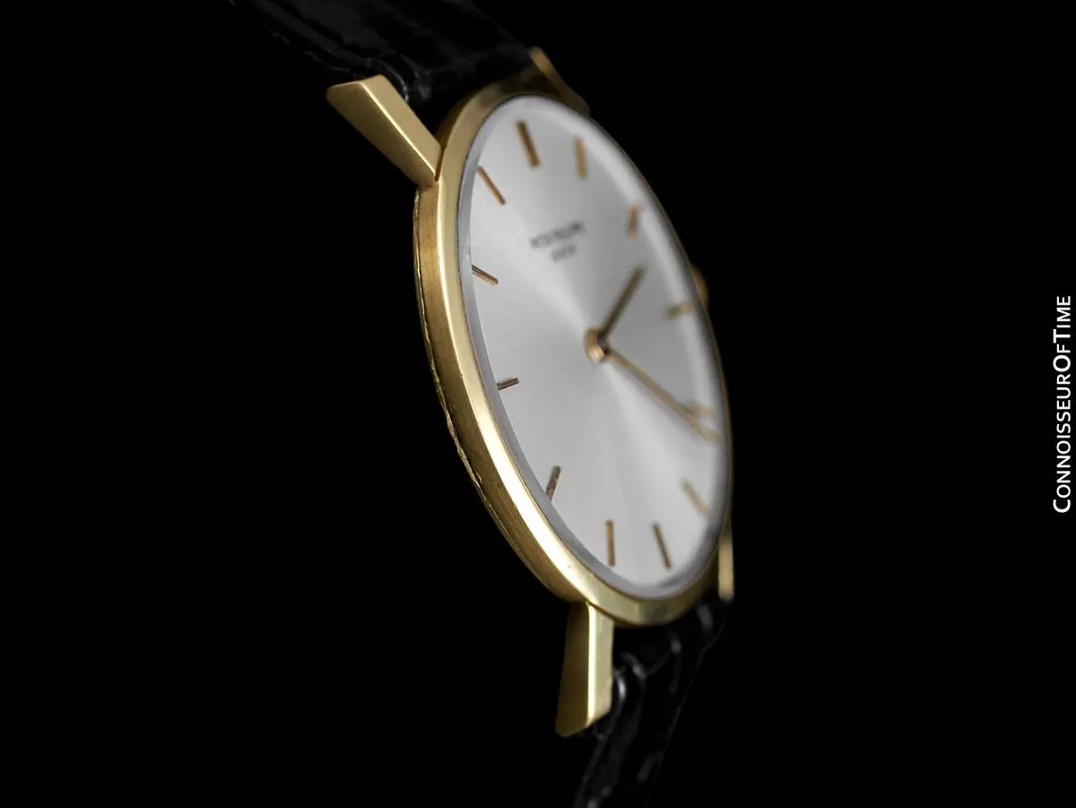 1965 Patek Philippe Vintage Mens Midsize "Ultra Thin" Wristwatch, Ref. 3470 - 18K Gold