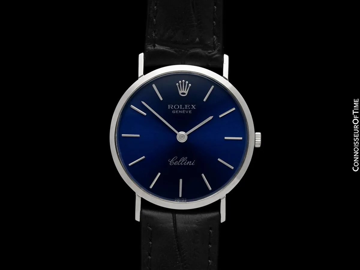 1965 Rolex Cellini Vintage Mens Handwound Ref. 3601 Watch - 18K White Gold