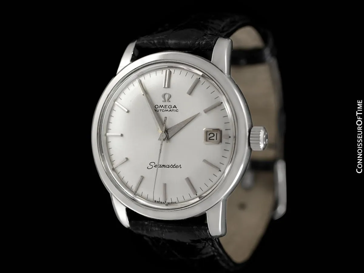 1966 Omega Seamaster Mens Vintage Full Size Watch with 562 Movement, Automatic, Date - Stainless Steel