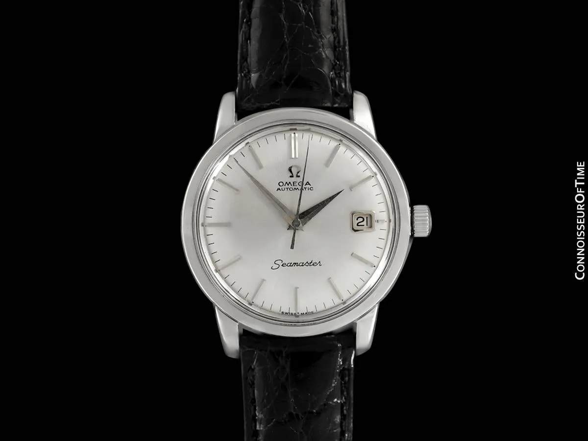1966 Omega Seamaster Mens Vintage Full Size Watch with 562 Movement, Automatic, Date - Stainless Steel