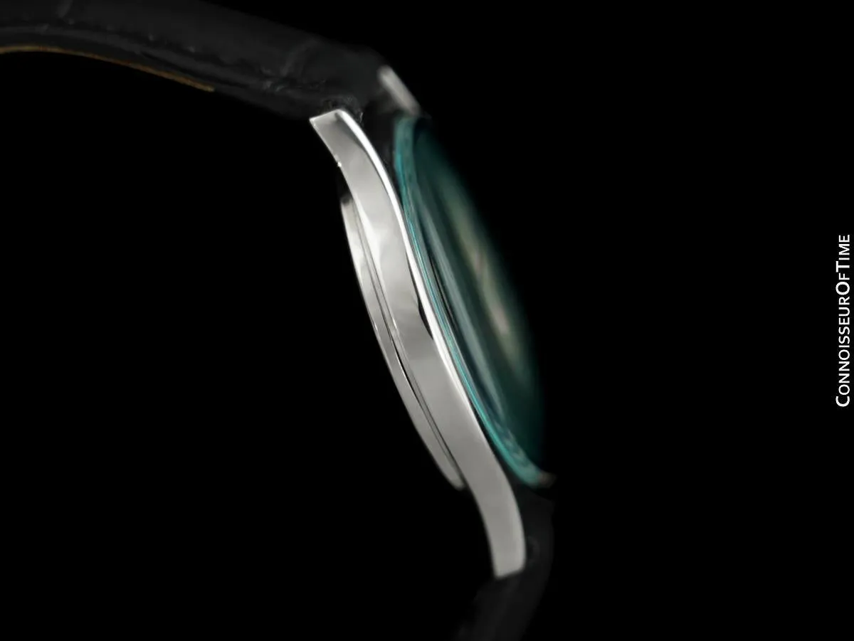 1970 Omega De Ville Vintage Mens Automatic Watch with Tiffany Blue Dial - Stainless Steel