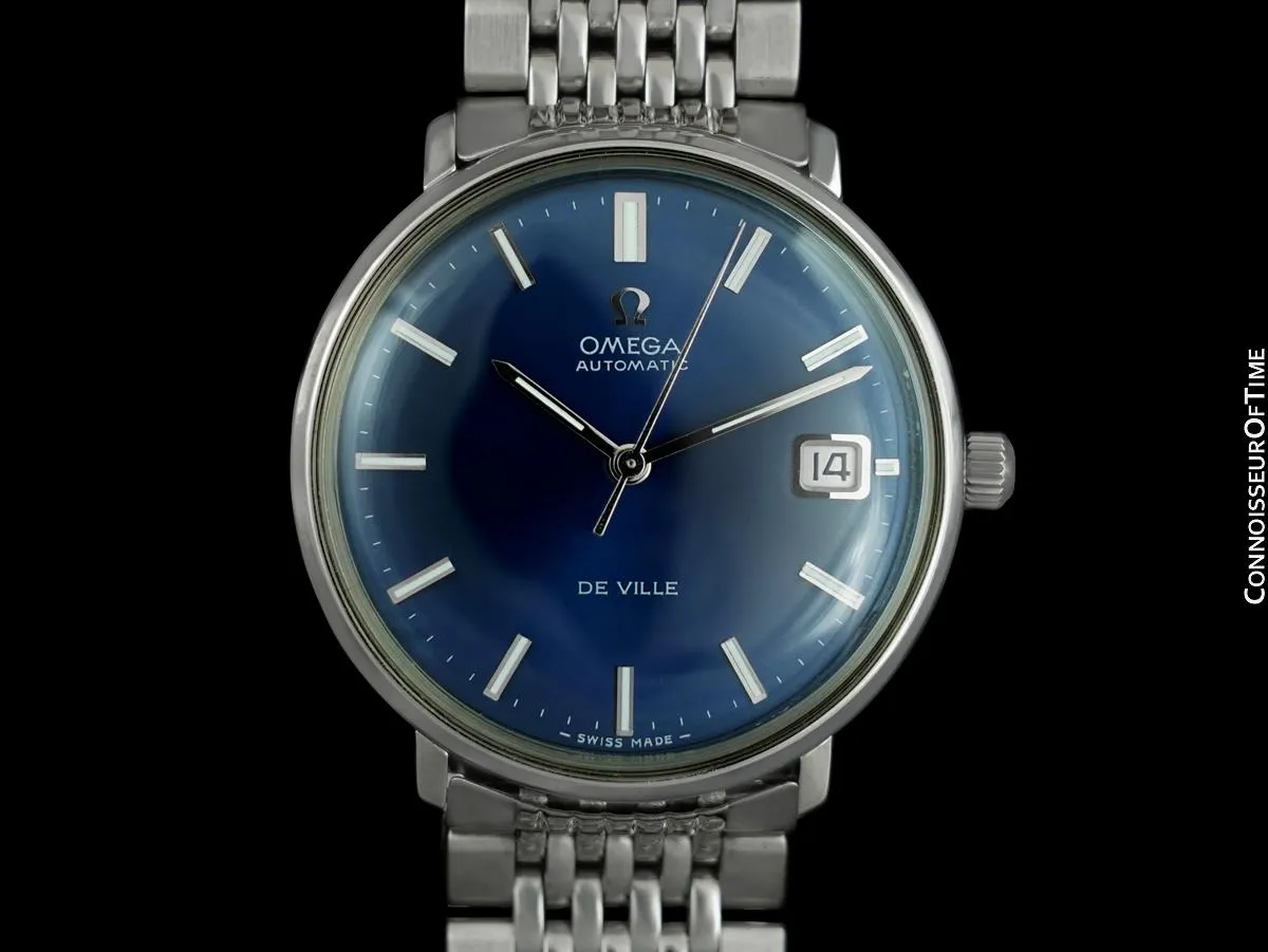 1970 Omega De Ville Vintage Mens Cal. 565 Automatic Watch - Stainless Steel