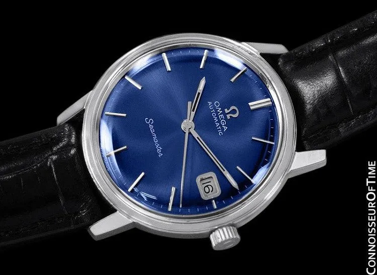 1970 Omega Seamaster Mens Vintage Watch, Automatic, Quick-Setting Date - Stainless Steel