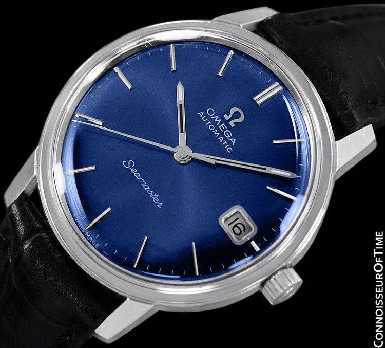 1970 Omega Seamaster Mens Vintage Watch, Automatic, Quick-Setting Date - Stainless Steel
