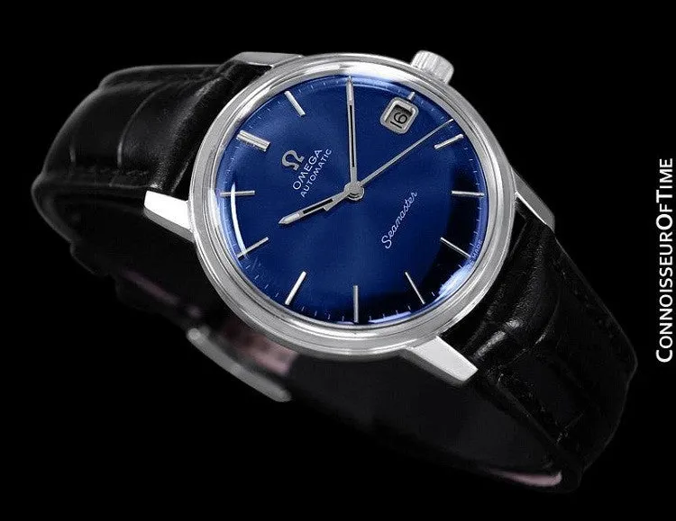 1970 Omega Seamaster Mens Vintage Watch, Automatic, Quick-Setting Date - Stainless Steel