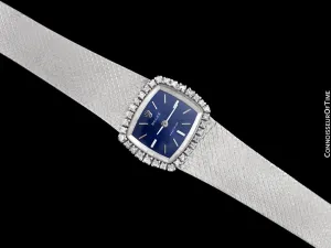 1972 Rolex Ladies Vintage Dress Bracelet Watch - Stainless Steel & Diamonds