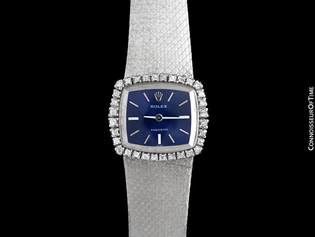 1972 Rolex Ladies Vintage Dress Bracelet Watch - Stainless Steel & Diamonds