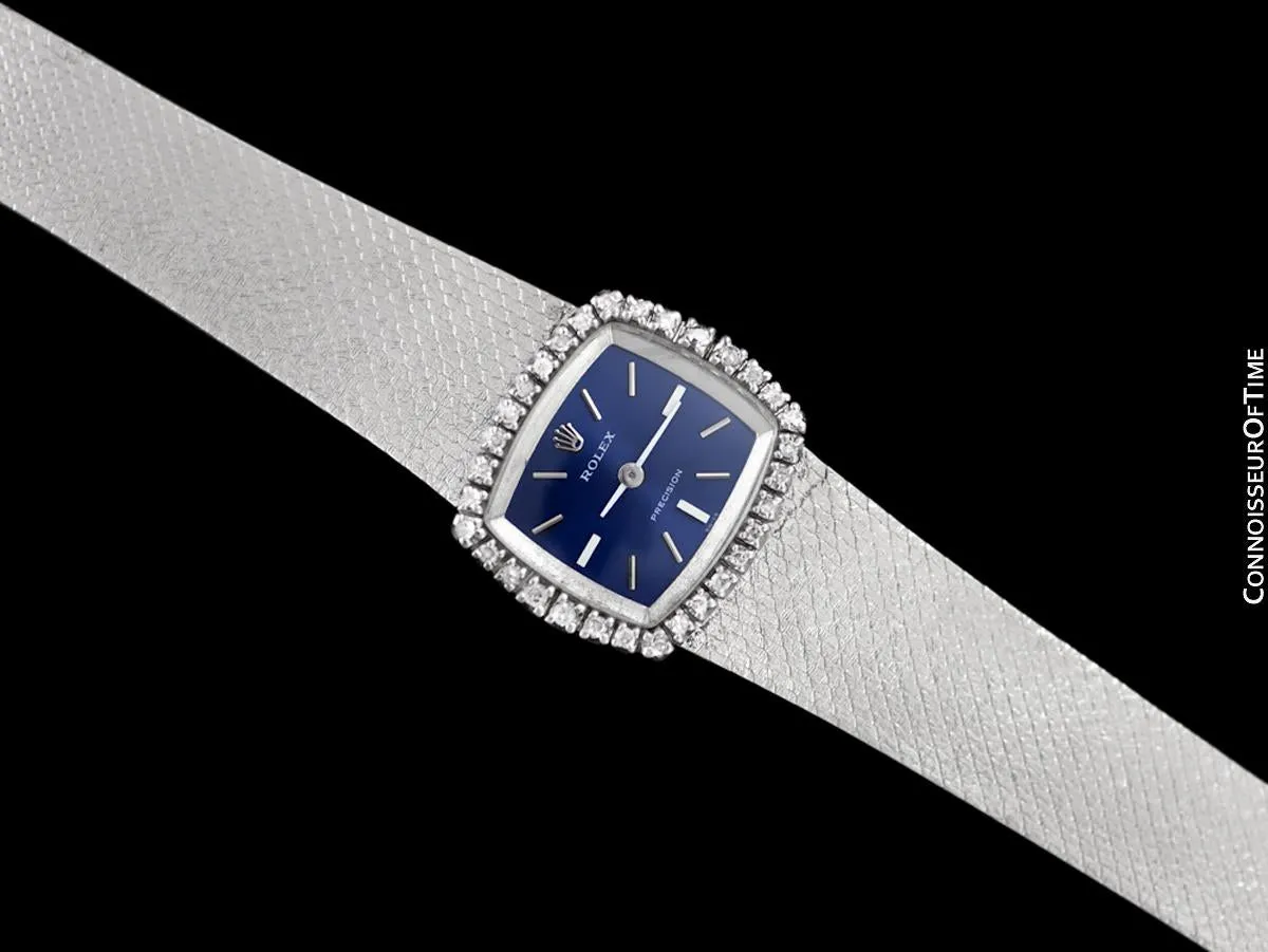 1972 Rolex Ladies Vintage Dress Bracelet Watch - Stainless Steel & Diamonds