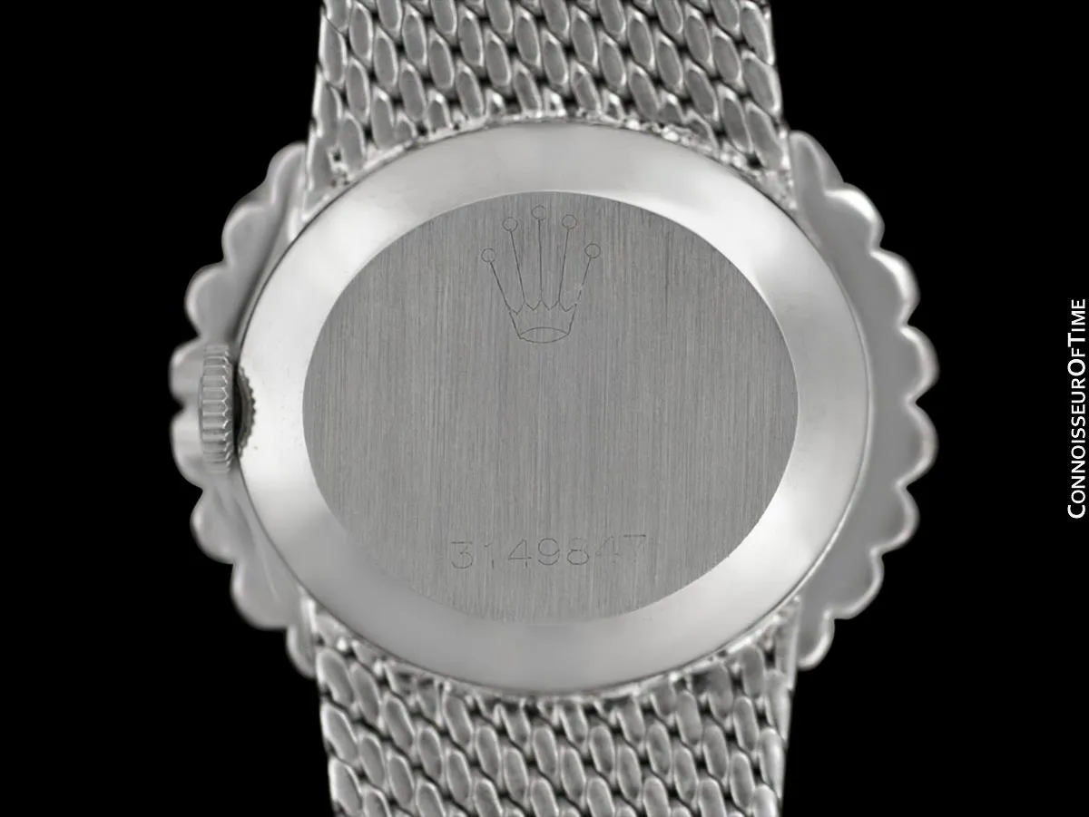 1972 Rolex Ladies Vintage Dress Bracelet Watch - Stainless Steel & Diamonds