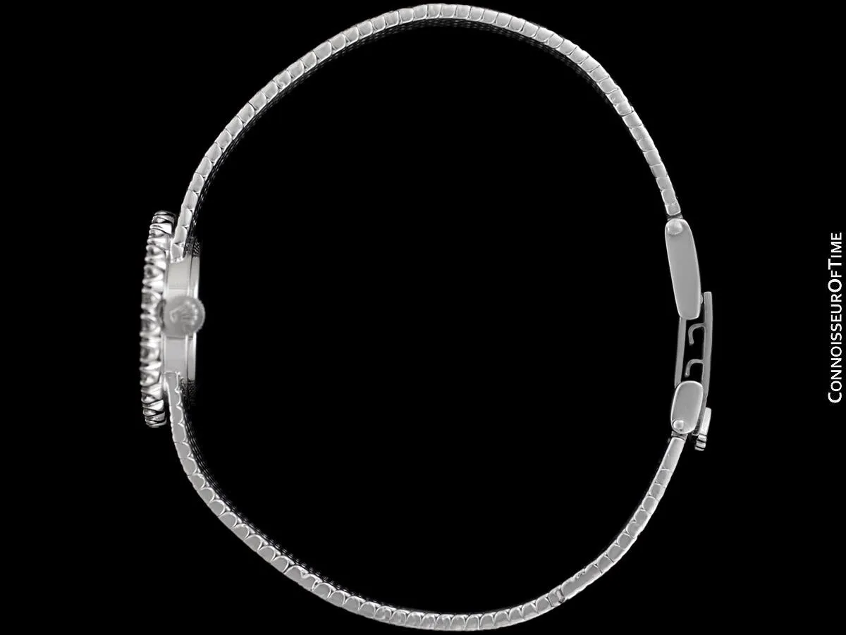 1972 Rolex Ladies Vintage Dress Bracelet Watch - Stainless Steel & Diamonds