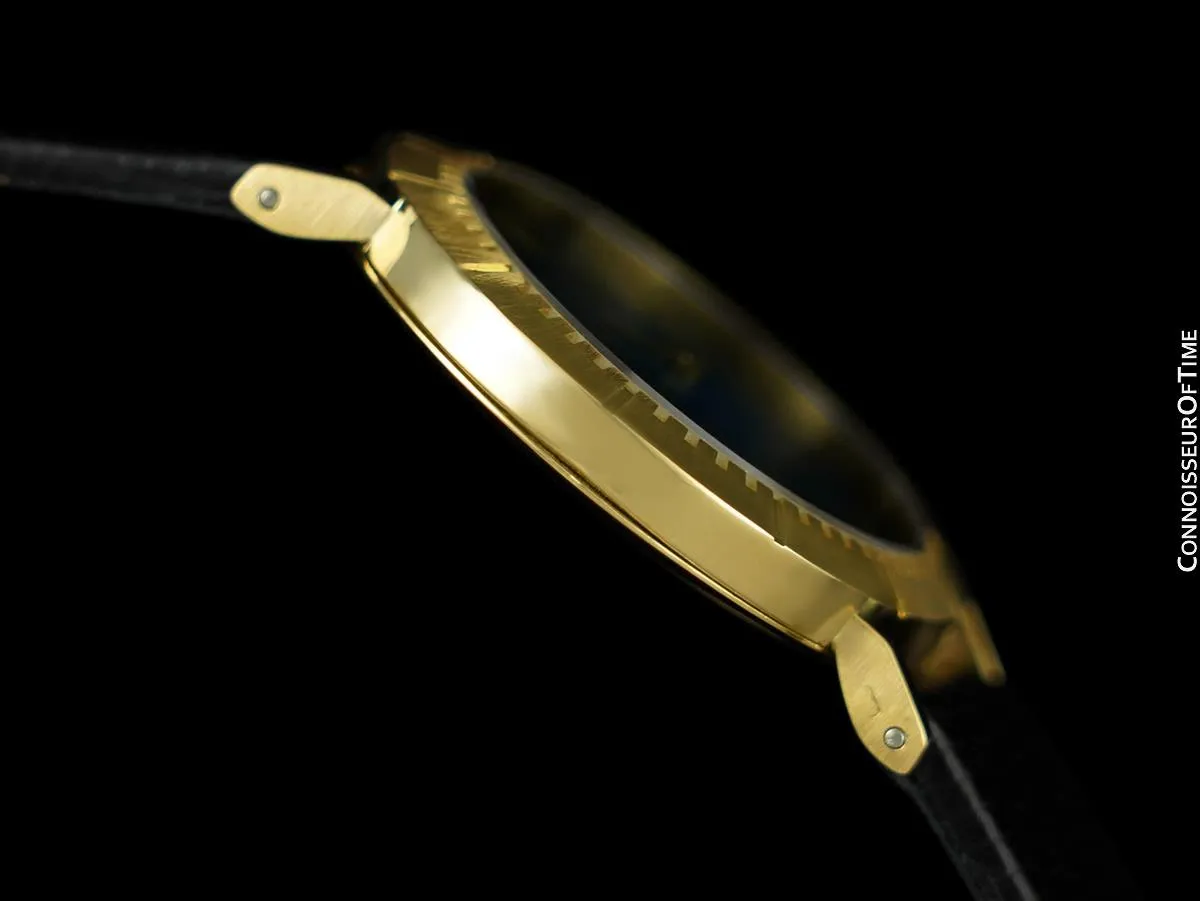 1973 Rolex Cellini Vintage Mens Handwound TV Watch with Vignette Dial, Ref. 4083 - 18K Gold