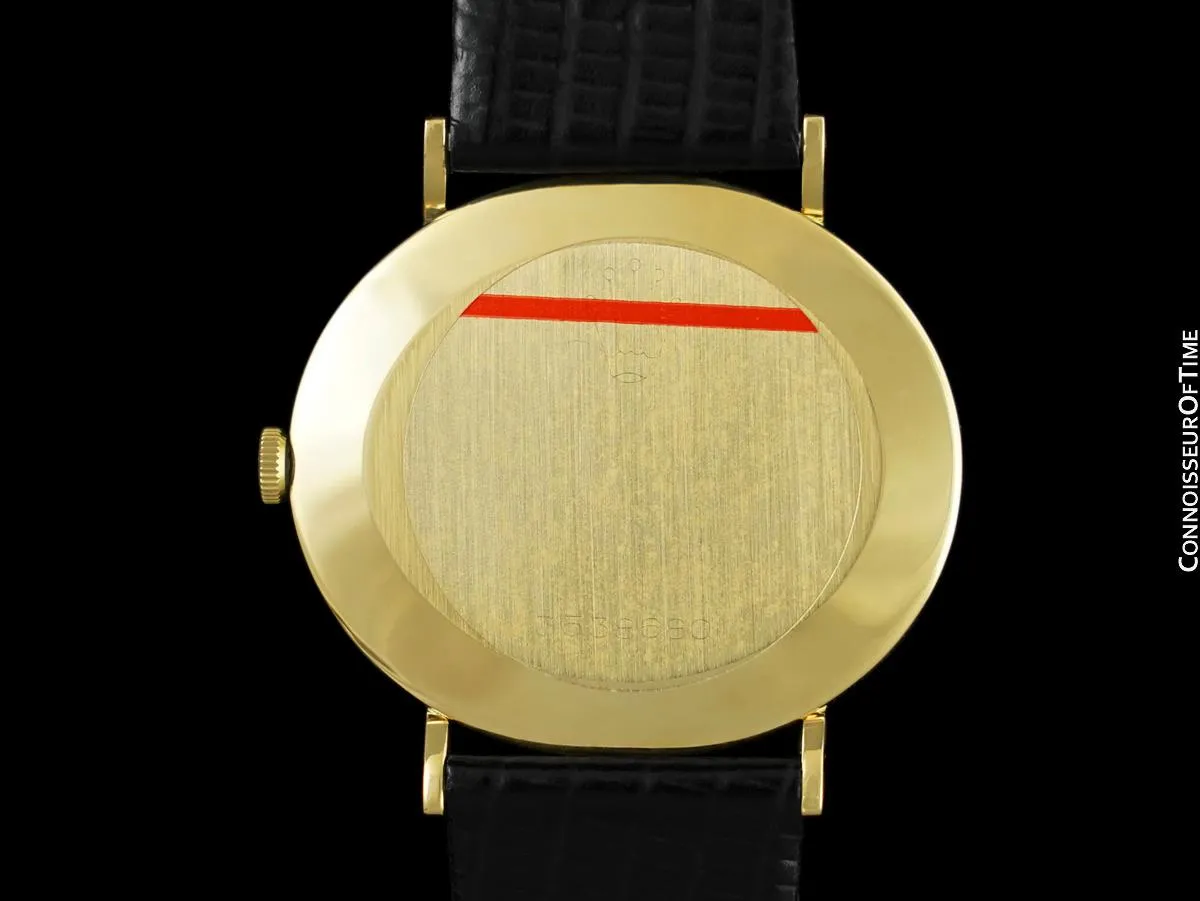 1973 Rolex Cellini Vintage Mens Handwound TV Watch with Vignette Dial, Ref. 4083 - 18K Gold