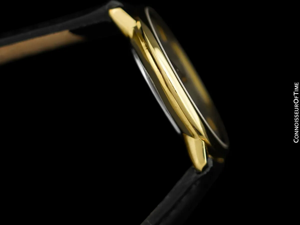 1978 Omega De Ville Vintage Mens Handwound Dress Watch - 18K Gold Plated & Stainless Steel