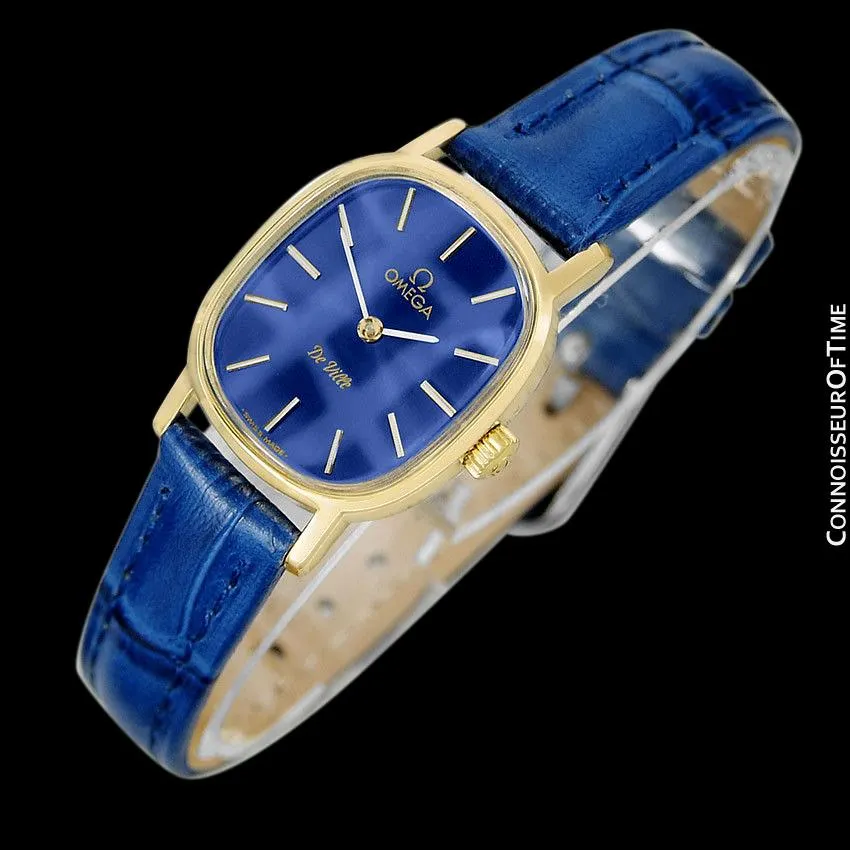 1979 Omega De Ville Vintage Ladies Watch - 18K Gold Plated & Stainless Steel