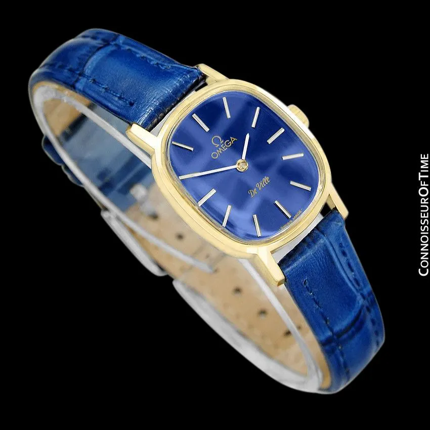 1979 Omega De Ville Vintage Ladies Watch - 18K Gold Plated & Stainless Steel
