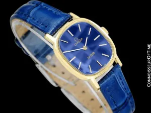 1979 Omega De Ville Vintage Ladies Watch - 18K Gold Plated & Stainless Steel