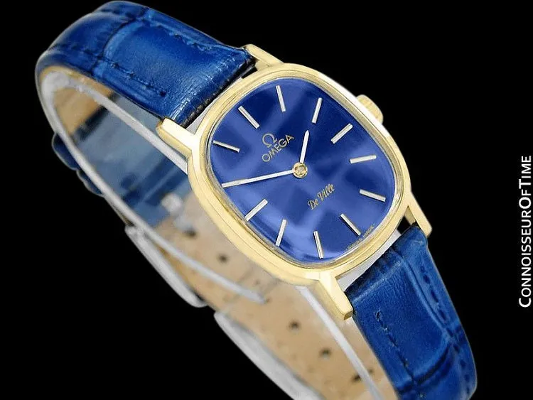 1979 Omega De Ville Vintage Ladies Watch - 18K Gold Plated & Stainless Steel