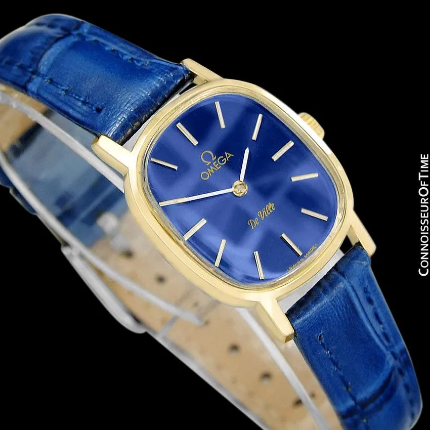 1979 Omega De Ville Vintage Ladies Watch - 18K Gold Plated & Stainless Steel