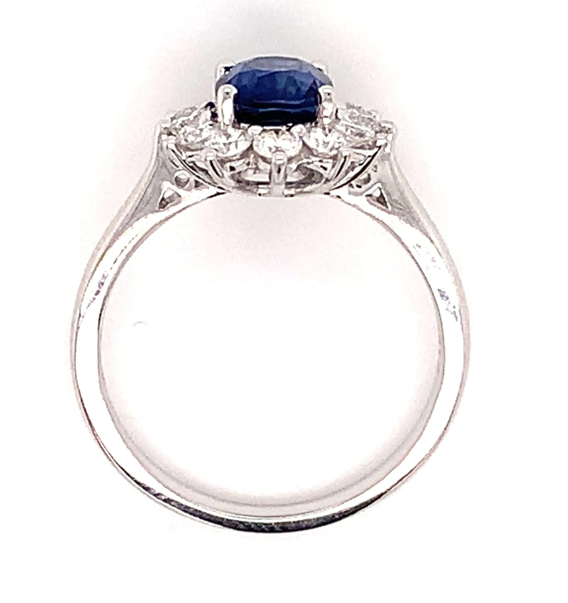1.99ct tw Royal Blue Sapphire & Diamond Ring