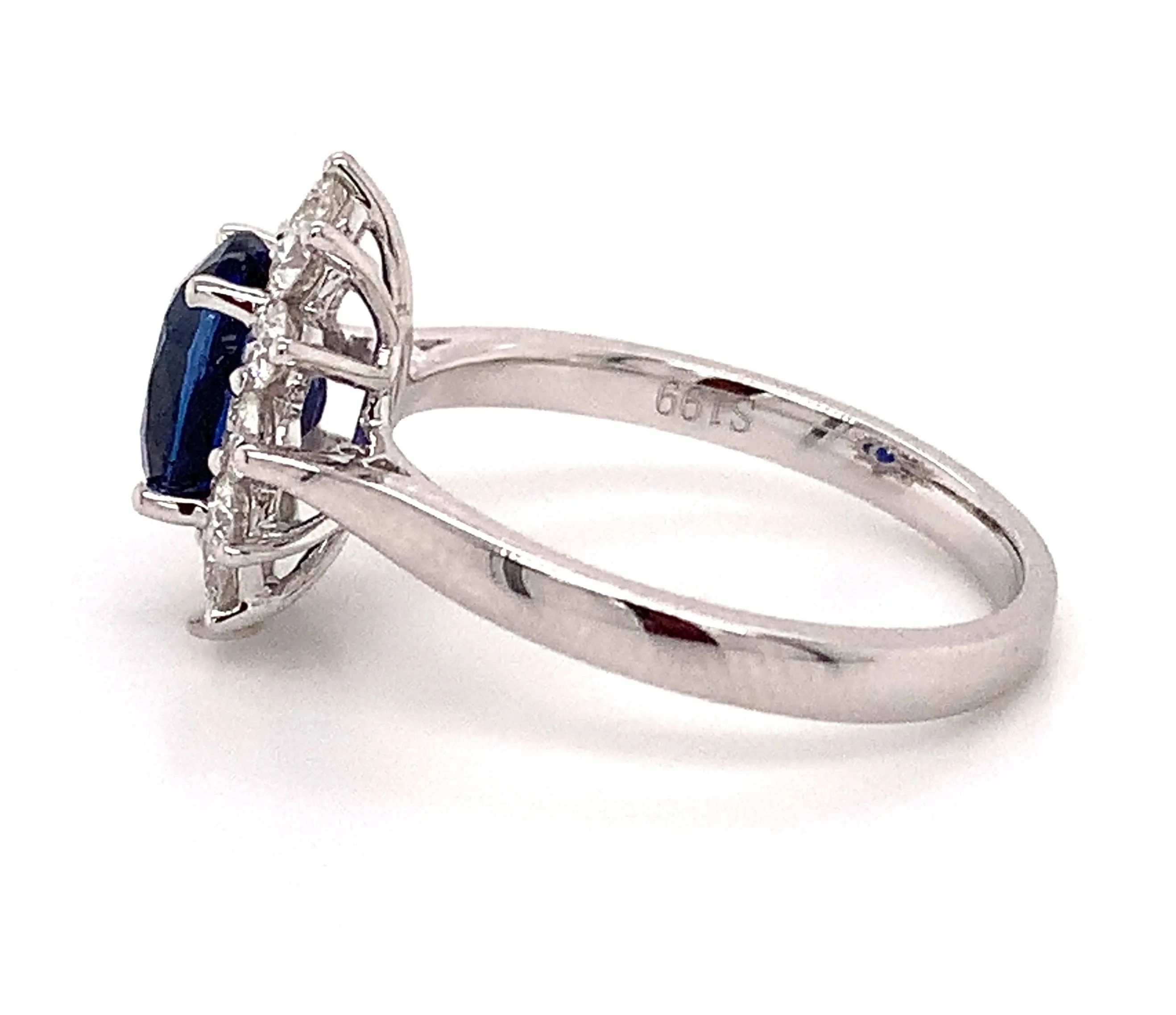 1.99ct tw Royal Blue Sapphire & Diamond Ring