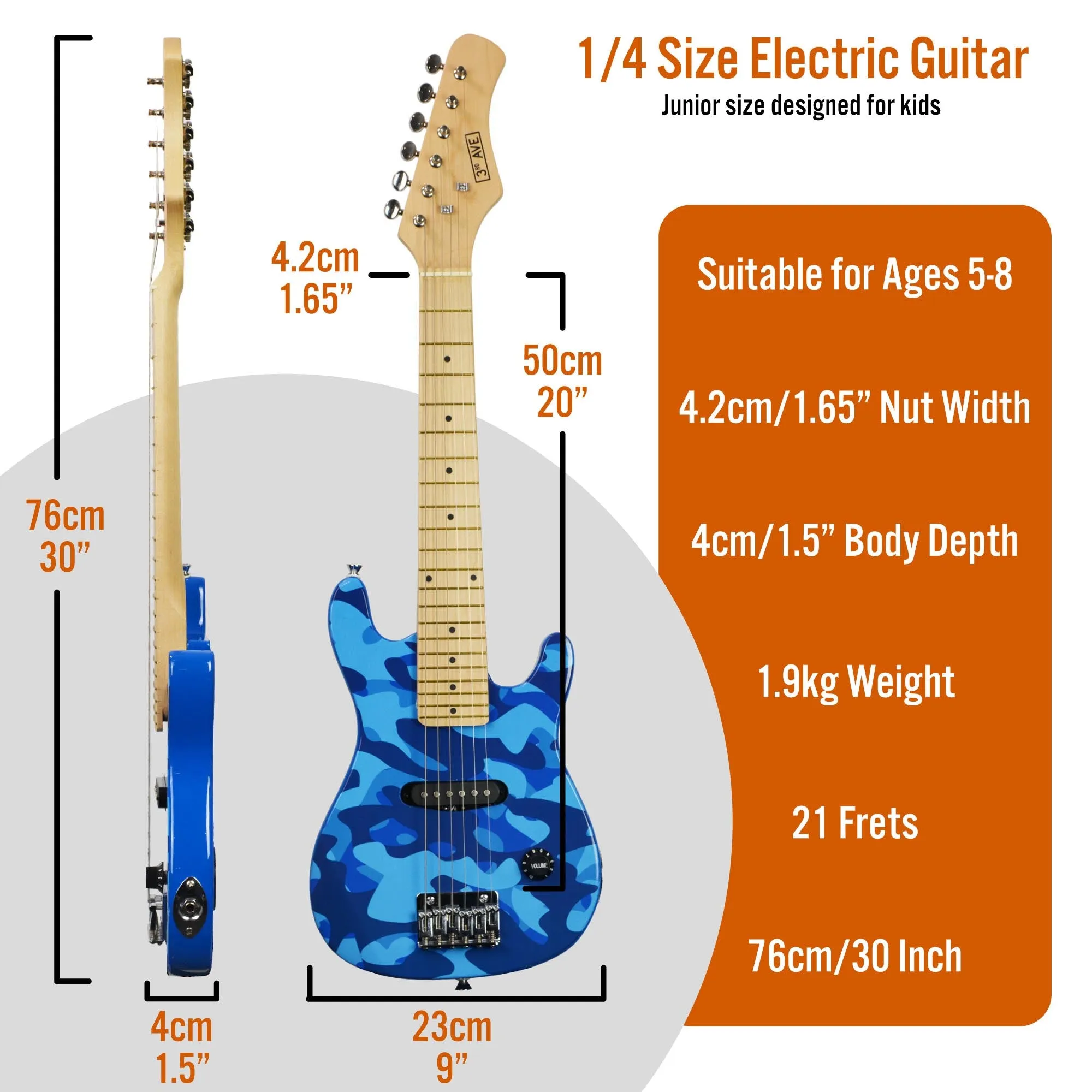 3rd Avenue Junior Electric Guitar Pack