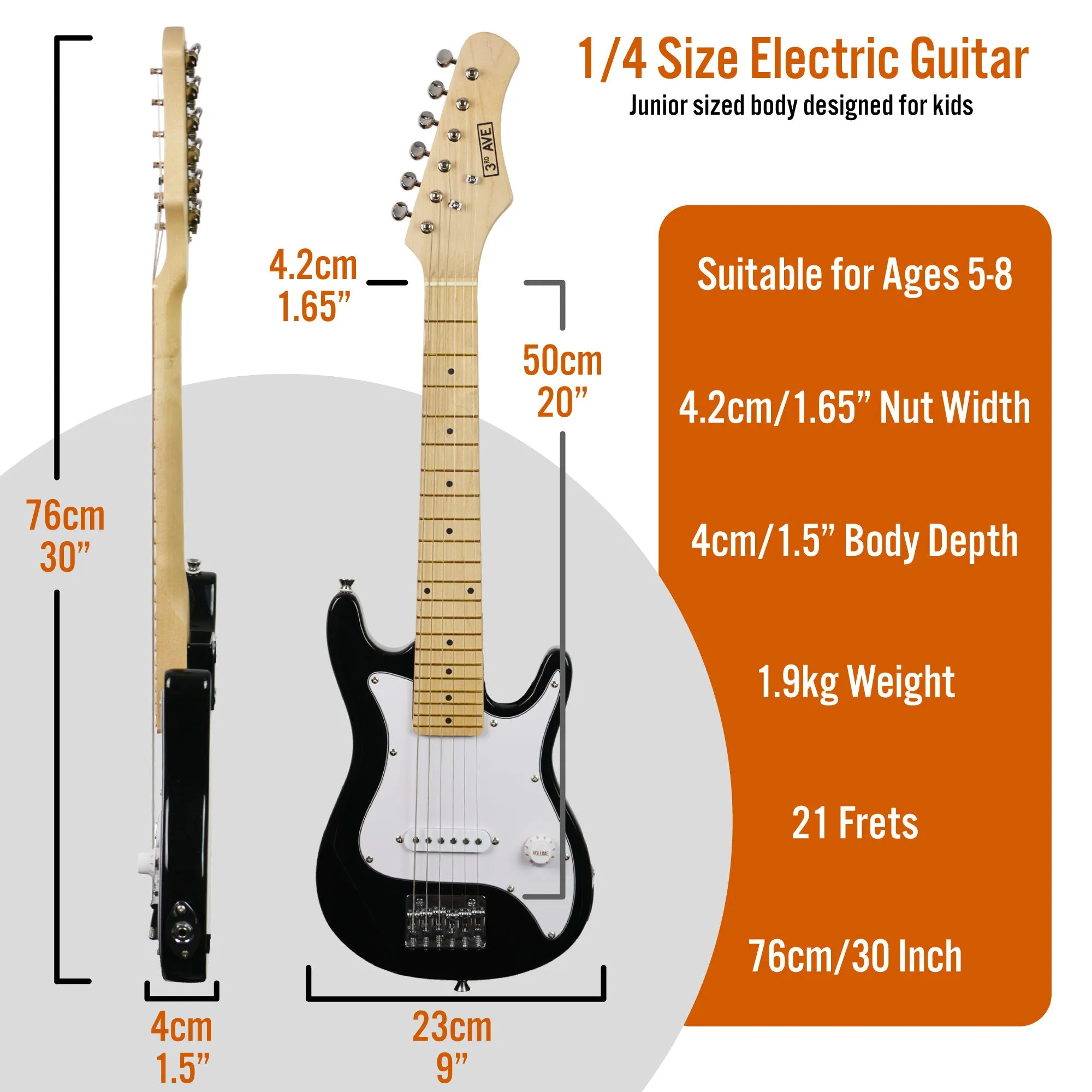 3rd Avenue Junior Electric Guitar Pack
