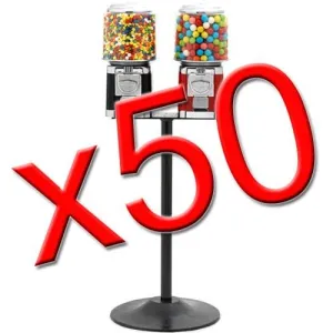 50 Double Classic  Gumball Machines