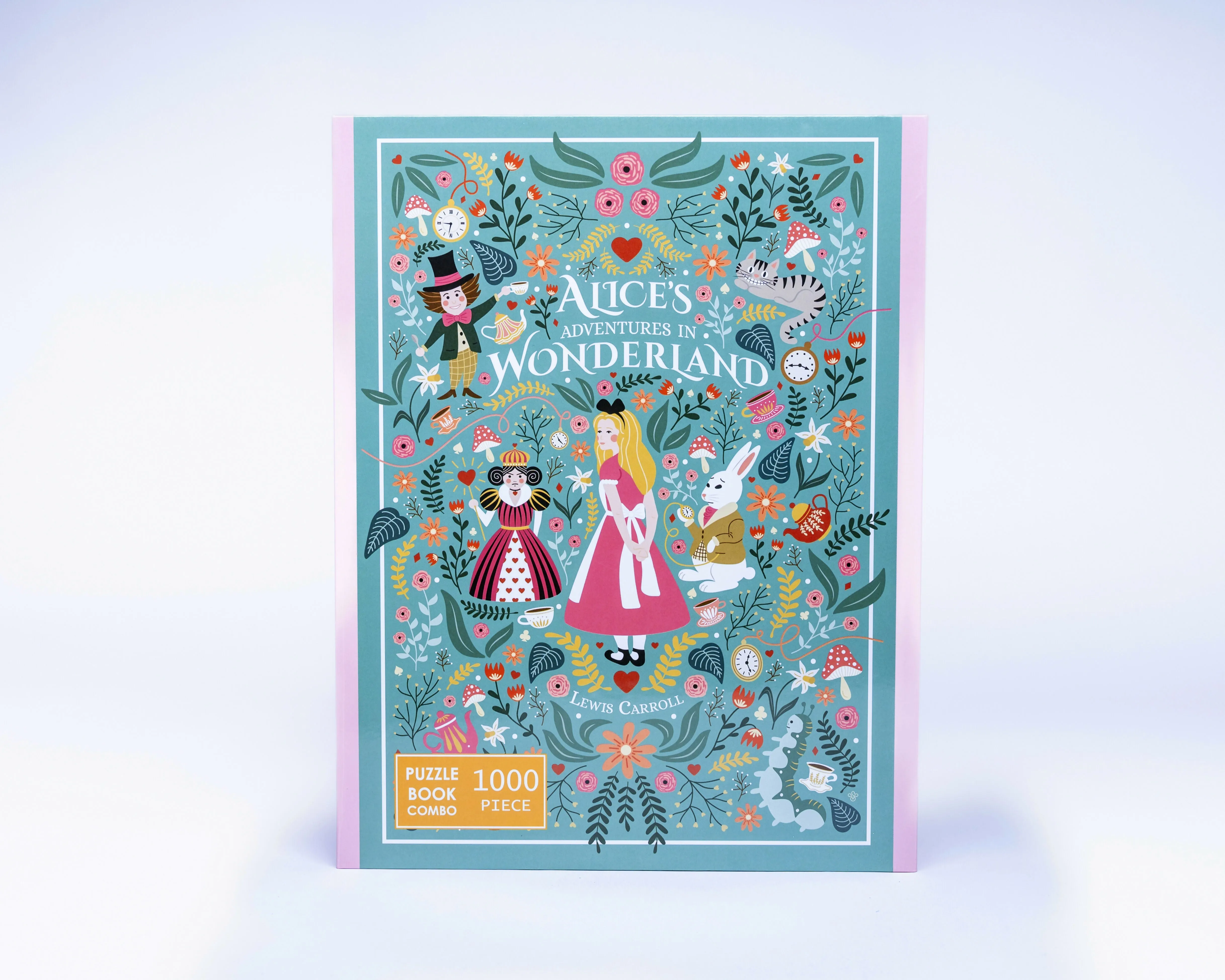 Alice's Adventures in Wonderland 1000 piece puzzle book combo