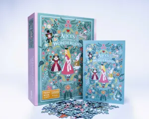 Alice's Adventures in Wonderland 1000 piece puzzle book combo