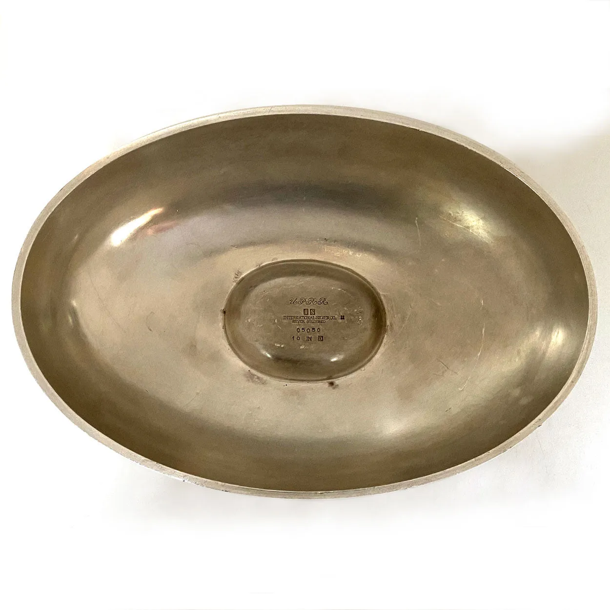 American International Silver Soldered Union Pacific Railroad Hot Food Cover and Tray